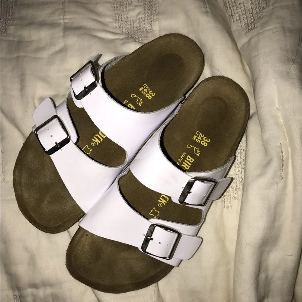 White Birkenstock Arizona